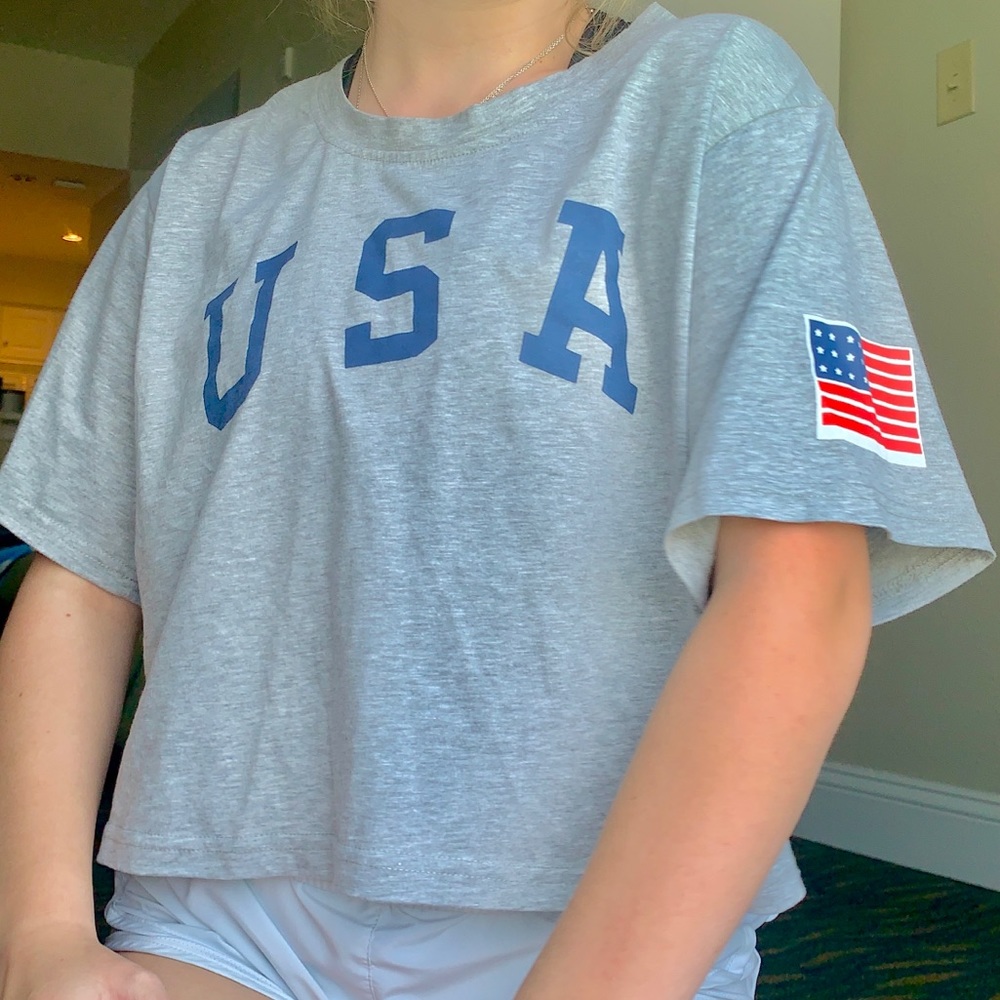 USA crop top